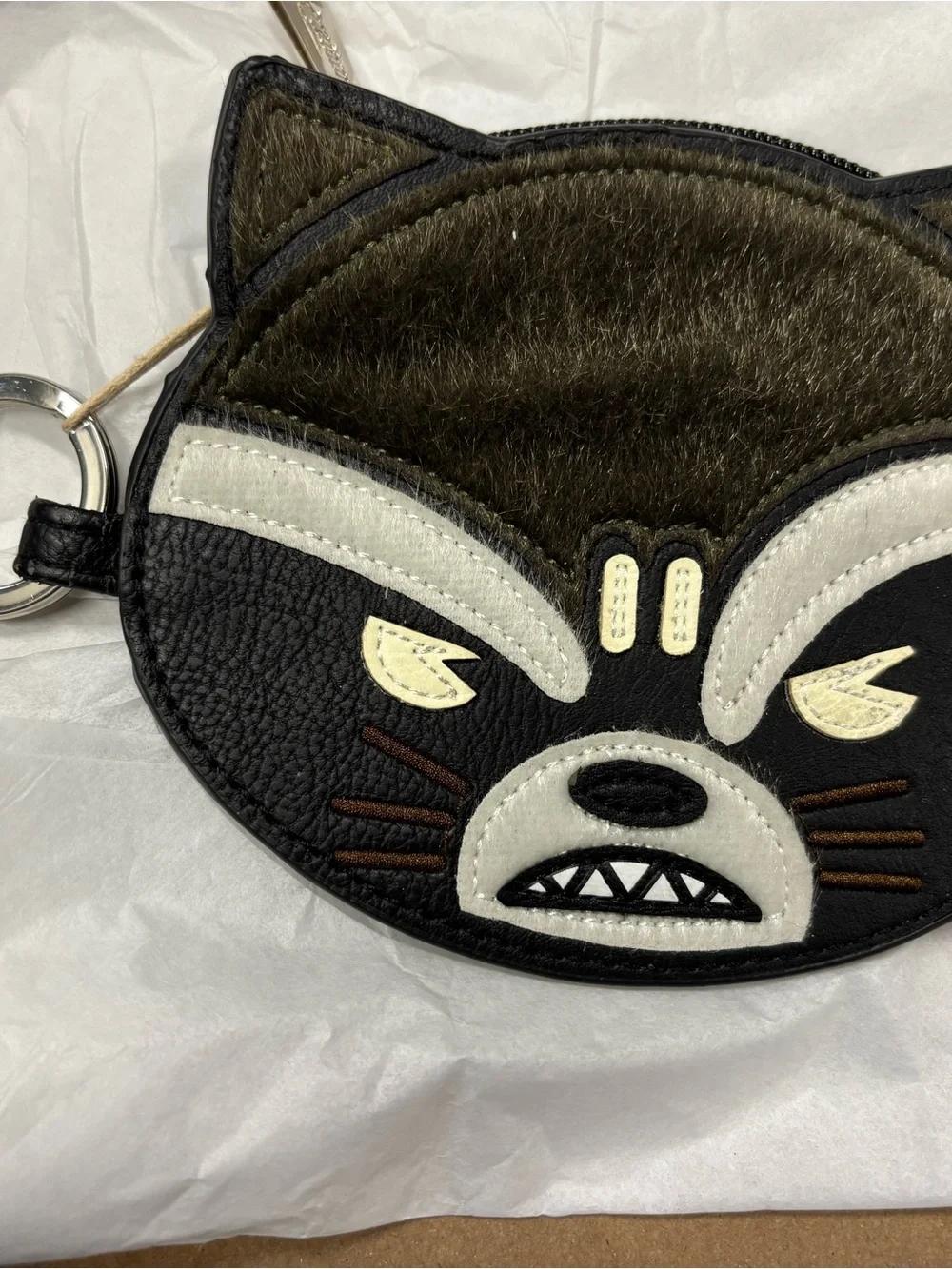 Rocket Loungefly Coin Purse Wallet - with fur hair